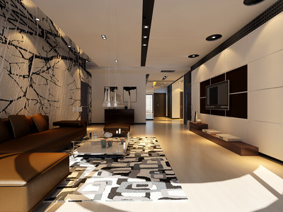 藍(lán)山灣101平后現(xiàn)代風(fēng)格裝修案例