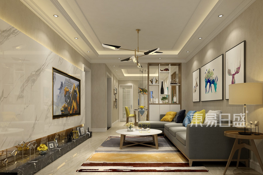 北歐風(fēng)格客廳裝修設(shè)計效果圖_2019裝修案例圖片-東易日盛裝飾集團官網(wǎng)